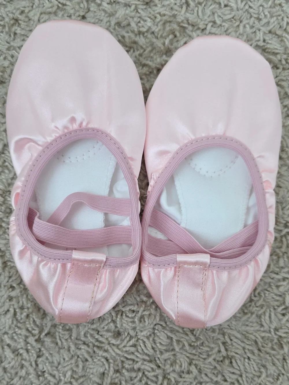 Pink Satin Ballet Slippers - Child Size